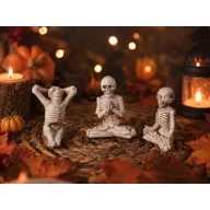   Halloweeni dekor csontváz figura 7 cm, 3 féle választható kivitel