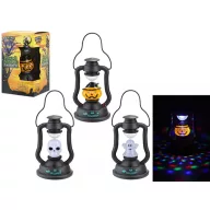   XL halloweeni LED lámpás diszkógömbbel, hangeffekttel elemes 3 féle választható kivitel