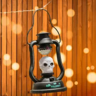   XL halloweeni LED lámpás diszkógömbbel, hangeffekttel elemes 3 féle választható kivitel