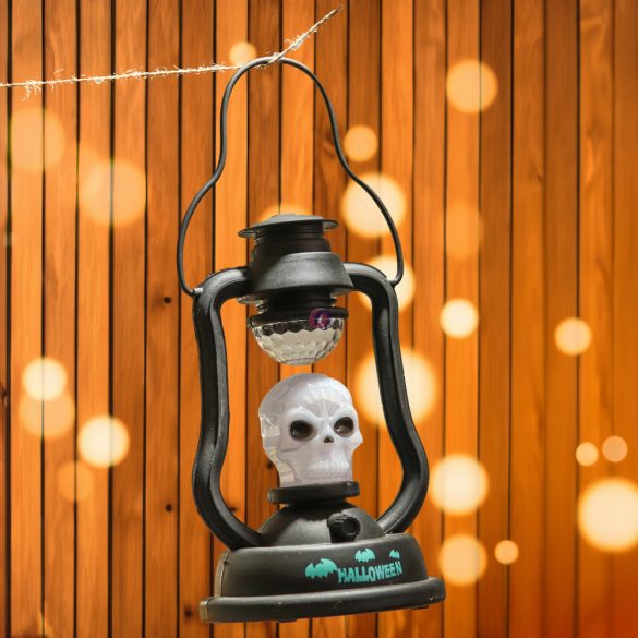 XL halloweeni LED lámpás diszkógömbbel, hangeffekttel elemes 3 féle választható kivitel