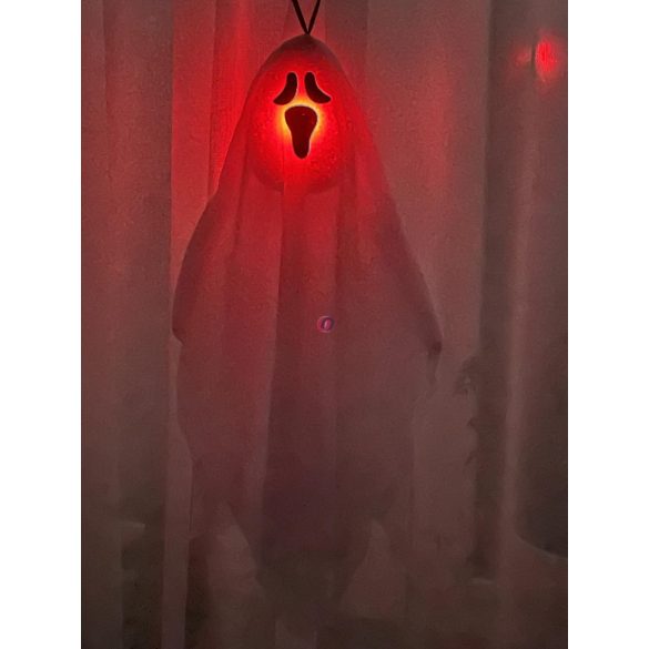 50 cm Halloweeni szellem led világítással, akasztóval