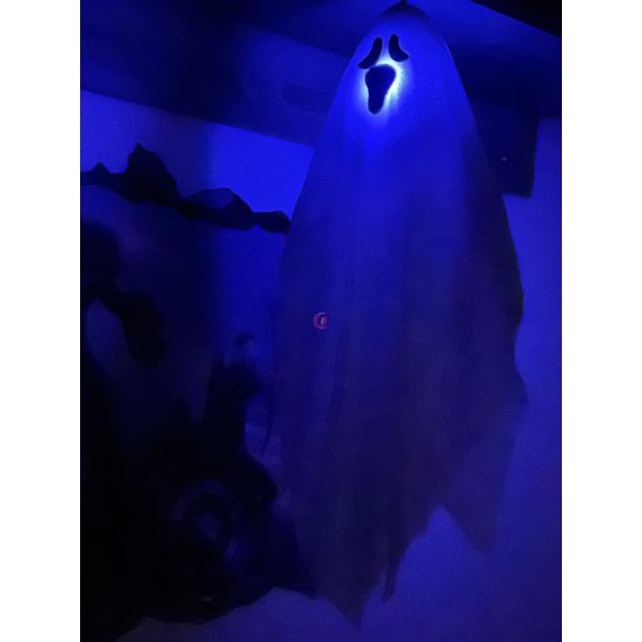 50 cm Halloweeni szellem led világítással, akasztóval