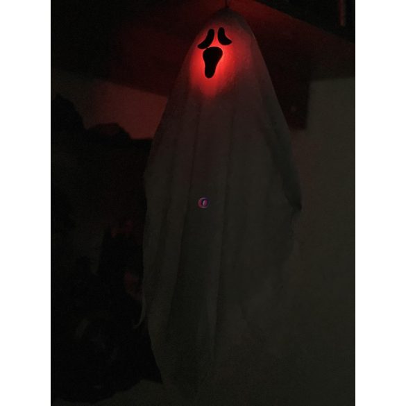 50 cm Halloweeni szellem led világítással, akasztóval