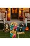 4 db-os Leszúrható Halloweeni tábla szett