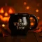 XL Halloween mintás bögre üst alakú