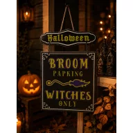   Halloween Fém Feliratok – 2 féle (Broom Parking és Wing of Bat)