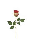 Selyemvirág rózsa szál 54cm piros