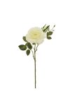 Selyemvirág rózsa szál 80cm krém