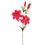 Selyemvirág Liliom műanyag 82cm piros