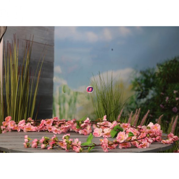 Selyemvirág Barackvirág füzér műanyag 170cm rózsaszín