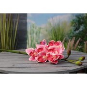 Selyemvirág Orchidea műanyag 77cm fukszia