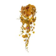 Selyemvirág Szőlőlevél műanyag 96cm sárga