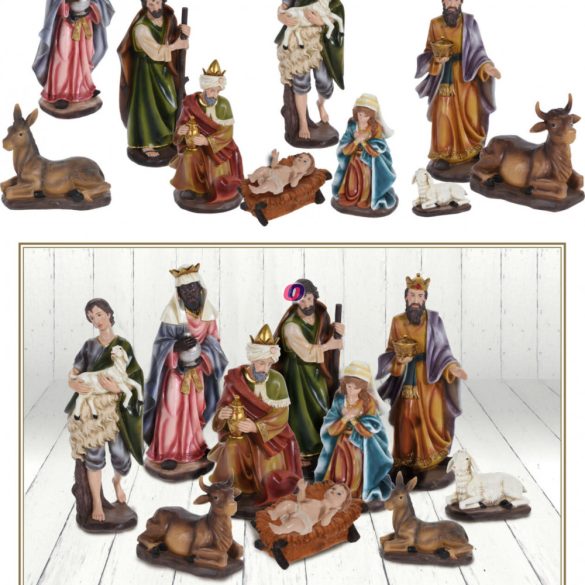 Óriás betlehemi figura szett 10 db-os XXL