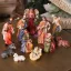 Betlehemi jelenet figura szett 11 db-os szett dobozban Traditional