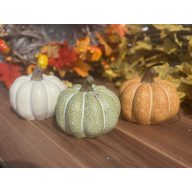   Kézzel festett őszi tök dekor 15 cm 3 féle választható szín
