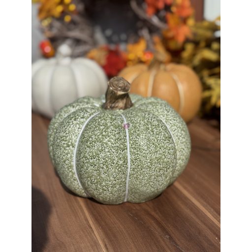 XL Kézzel festett őszi tök dekor 20 cm 3 féle választható szín