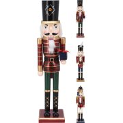   XL Diótörő figura valódi fa 50 cm 3 féle karácsonyi figura