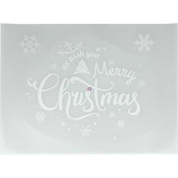 XL Karácsonyi ablakmatrica Merry Christmas 30x40 cm