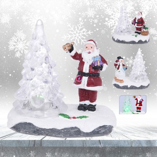 Led-es karácsonyi figura akril 9 cm 3 féle választható kivitelben