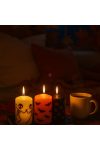Halloweeni  gyertya 10 cm 3 féle választható szín