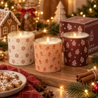   Exkluzív adventi illatgyertya Vanília / fahéj / mézeskalács 3 féle választható