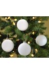 Prémium fehér karácsonyfa gömb szett 6 cm 9 db-os LIMITED
