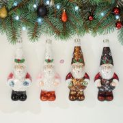   Prémium Üveg manó karácsonyfadísz figura 4 féle választható kivitel