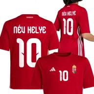   Adidas® Gyerek mez felső személyre szabható névvel és számmal - piros V1