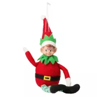 XL Karácsonyi elf manó álló 18 cm, akasztható