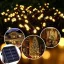 Hibrid Jégcsap fényfüzér 480 LED-es melegfehér, Usb-vel tölthető, napelemes fényfüzér távirányítóval 7,8 m