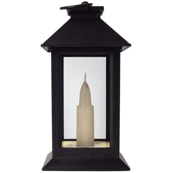 Entac Ledes Lámpás 17 cm LED világtással, elemes fekete
