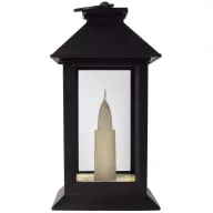 Entac Ledes Lámpás 17 cm LED világtással, elemes fekete