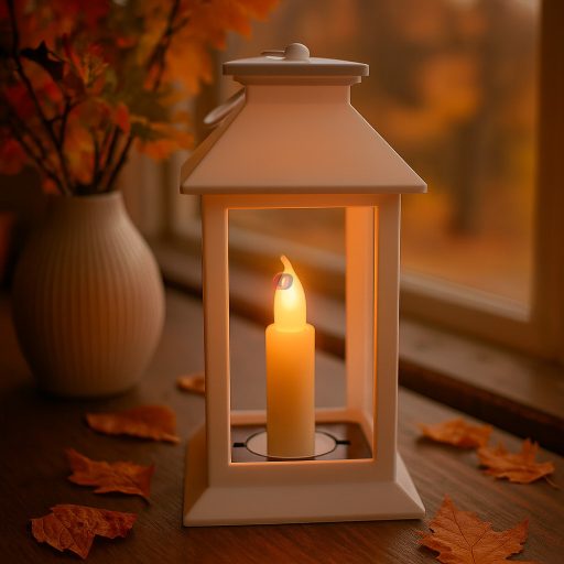 Entac Ledes Lámpás 17 cm LED világtással, elemes fehér