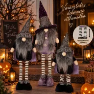   Halloween manó teleszkópos lábbal, 55 cm 2 féle választható kivitel