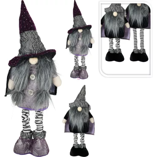 Halloween manó teleszkópos lábbal, 55 cm 2 féle választható kivitel