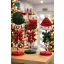 LED-es fém karácsonyi tábla rúdon, 4 féle design 52 cm