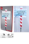 XL Kültéri leszúrható Tábla "North Pole" LED, 78 cm IP44 230V