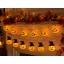 XL Halloweeni tökfejes fényfüzér elemes 10 LED 1,2 m 2xAA 2 féle