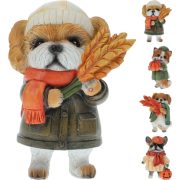 Őszi Állatfigurák kutyusok – 4 Féle Változat 13 cm
