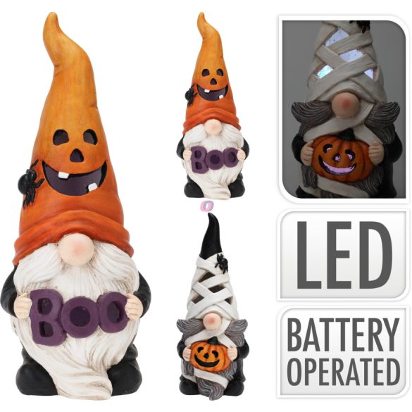 XL Halloweeni manó figura LED-es 46 cm 2 féle választható