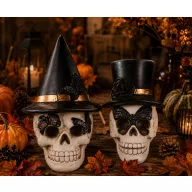   Prémium halloweeni koponya kalapban 14 cm 2 féle választható
