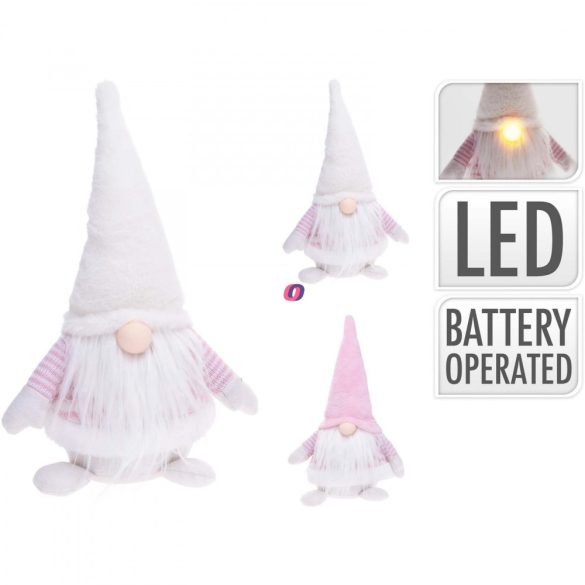 LED-es Prémium manó 41 cm púder/fehér