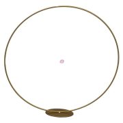 Állvány kör alakú fém 40 cm arany
