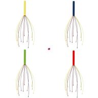 Fejmasszírozó, multicolor Fejmasszírozó, multicolor