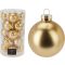 Karácsonyi üveggömb szett – 20 db-os 60 mm arany