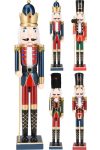 XL Diótörő figura Traditional valódi fa 55 cm 4 féle karácsonyi figura