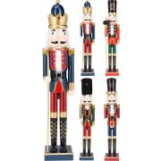   XL Diótörő figura Traditional valódi fa 55 cm 4 féle karácsonyi figura