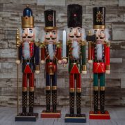   XL Diótörő figura Traditional valódi fa 55 cm 4 féle karácsonyi figura