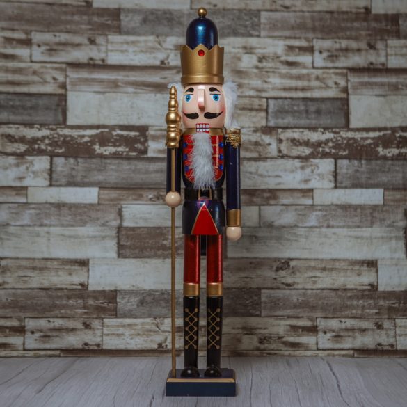 XL Diótörő figura Traditional valódi fa 55 cm 4 féle karácsonyi figura