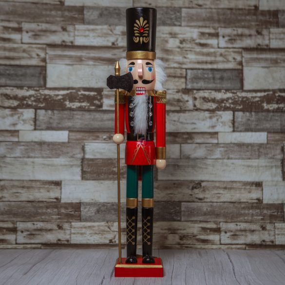 XL Diótörő figura Traditional valódi fa 55 cm 4 féle karácsonyi figura